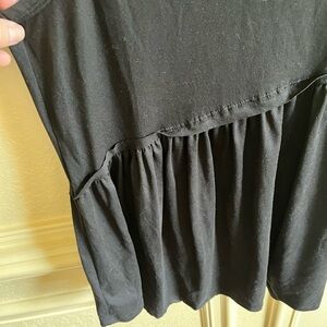 Entro Black Peplum Tank